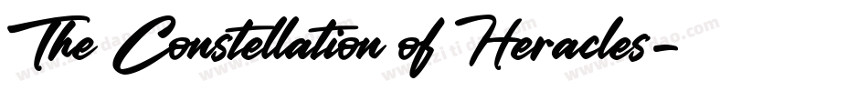 The Constellation of Heracles字体转换